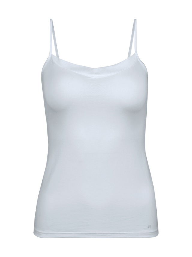 CALIDA Spaghettitop »Cate« Satin-Einsatz , Single Jersey Qualität, elastisch, weich, feminin