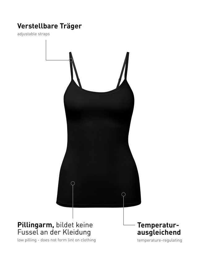 CALIDA Unterhemd »Natural Comfort« Baumwoll-Mix, Single Jersey Qualität, weich, elastisch, pillingarm
