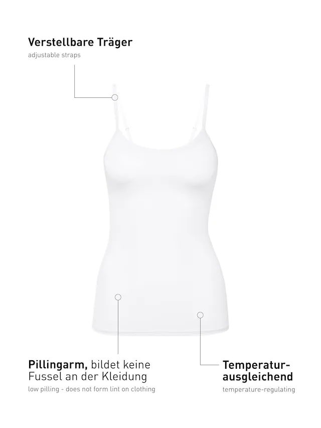CALIDA Unterhemd »Natural Comfort« Baumwoll-Mix, Single Jersey Qualität, weich, elastisch, pillingarm