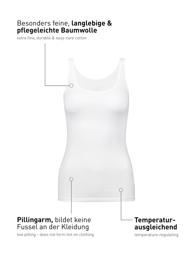 CALIDA Shirttop »Natural Comfort« elastisch, pillingarm, weich, Single Jersey Qualität, atmungsaktiv