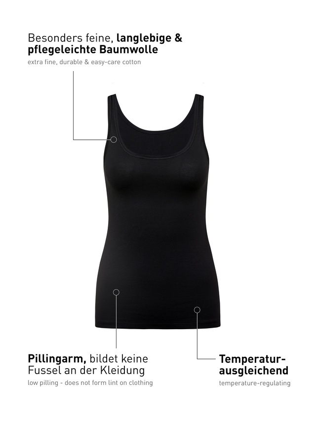 CALIDA Shirttop »Natural Comfort« elastisch, pillingarm, weich, Single Jersey Qualität, atmungsaktiv