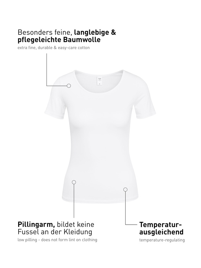 CALIDA Unterziehshirt »Natural Comfort« mit Rundhals und reduzierter Pillingbildung