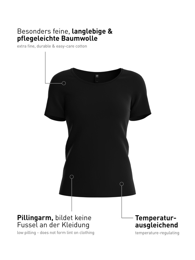 CALIDA Unterziehshirt »Natural Comfort« mit Rundhals und reduzierter Pillingbildung