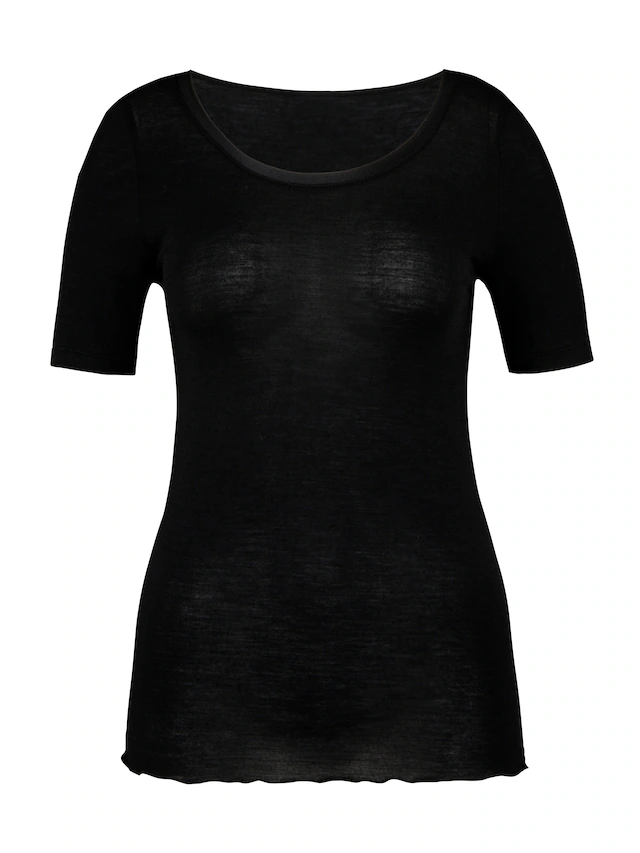 CALIDA Kurzarmshirt »True Confidence« Satinbandeinfassung, Rundhalsausschnitt, Kurzarm