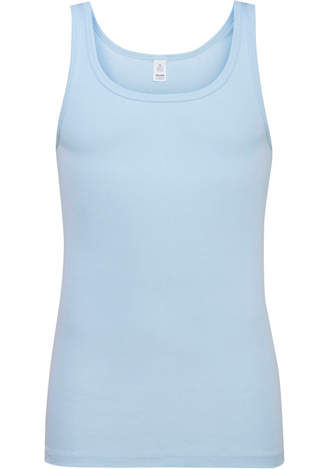 CALIDA Tanktop »Twisted Cotton« Pure Cotton, Feinripp-Qualität, Rundhals-Ausschnitt