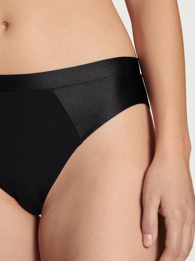 CALIDA Slip »Cate« schimmernde Satin-Blende, femininer Look, Single Jersey, elastisch