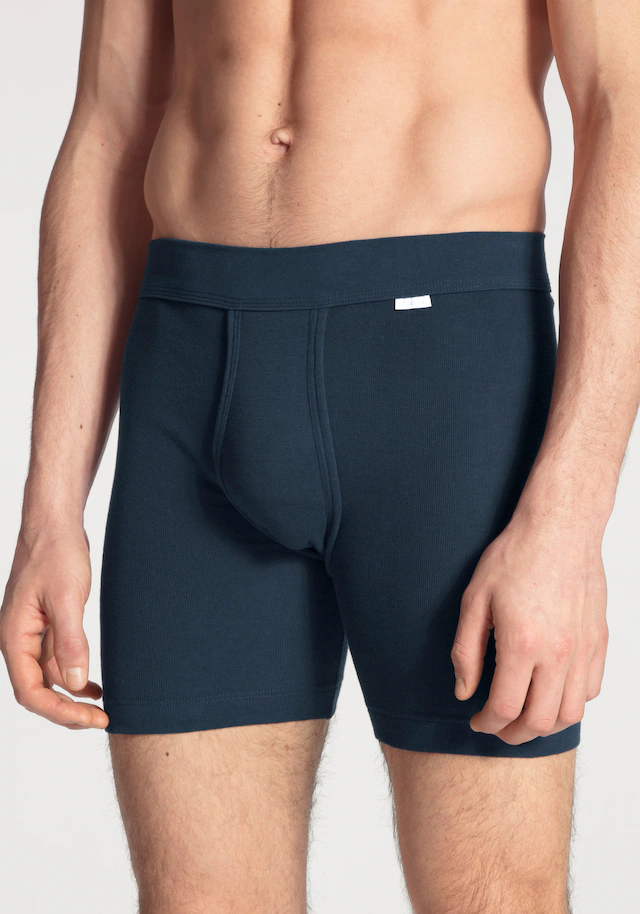 CALIDA Langer Boxer »Cotton 1:1« elastischer Softbund, Eingriff, Feinripp-Qualität, langes Bein
