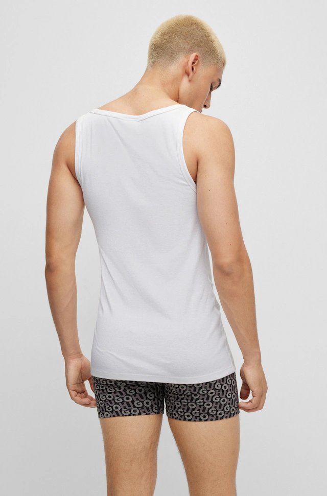 HUGO Underwear Tanktop »Twin Pack« Packung, 2 Stk. mit Markenlabel in Kontrastfarbe