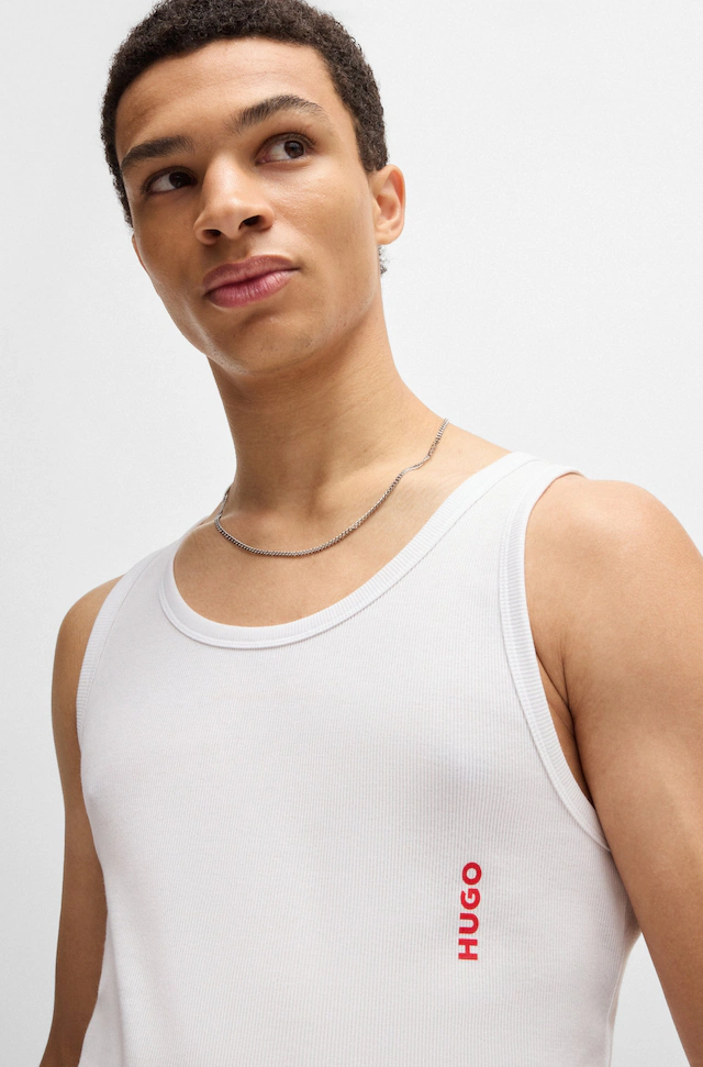 HUGO Underwear Tanktop »Twin Pack« Packung, 2 Stk. mit Markenlabel in Kontrastfarbe