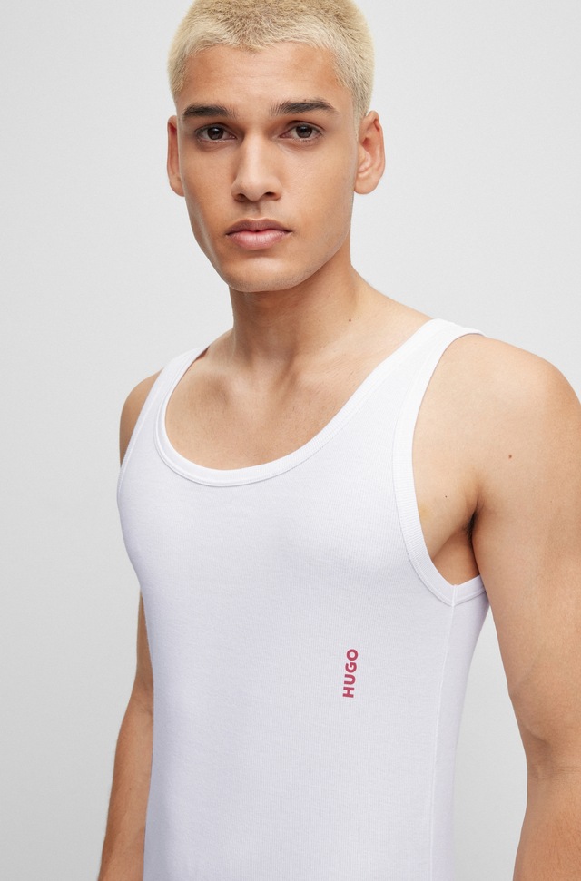 HUGO Underwear Tanktop »Twin Pack« Packung, 2 Stk. mit Markenlabel in Kontrastfarbe