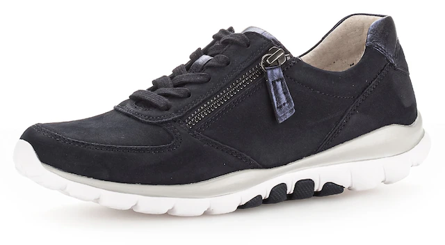 Gabor Keilsneaker , Freizeitschuh, Halbschuh, Schnürschuh mit Logo an der Ferse