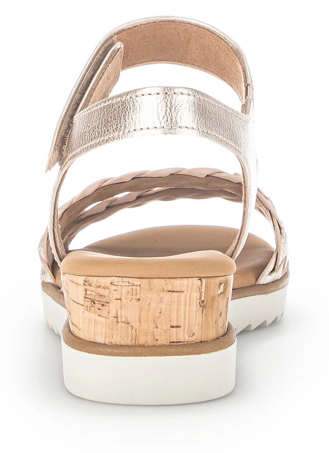 Gabor Sandalette »GENUA« , Sommerschuh, Sandale, Keilabsatz, mit Klettverschluss, Weite G