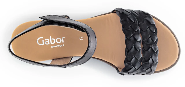 Gabor Sandalette »GENUA« , Sommerschuh, Sandale, Keilabsatz, mit Klettverschluss, Weite G