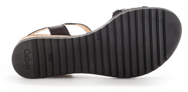 Gabor Sandalette »GENUA« , Sommerschuh, Sandale, Keilabsatz, mit Klettverschluss, Weite G