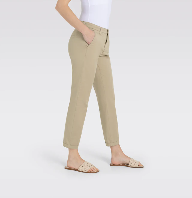 MAC Chinohose »CHINO turn up« mit dezentem Glanz, elegant und sportiv zugleich