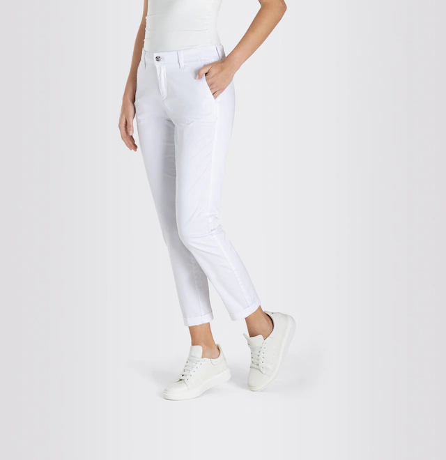 MAC Chinohose »CHINO turn up« mit dezentem Glanz, elegant und sportiv zugleich