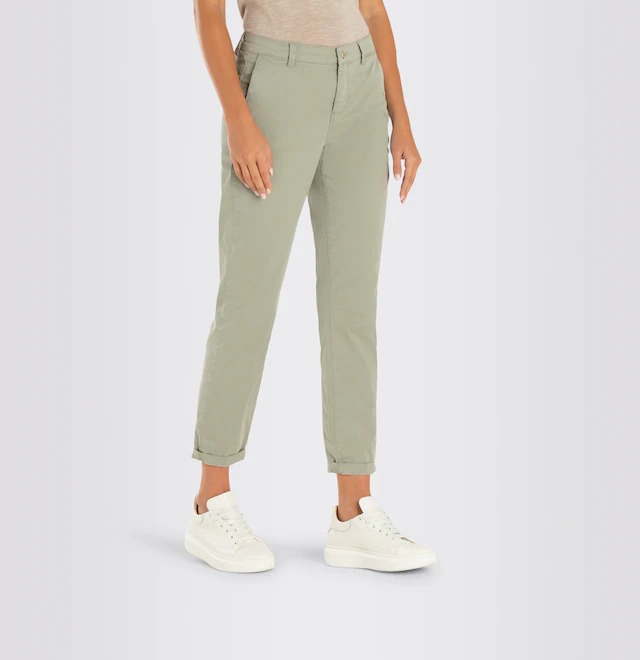 MAC Chinohose »CHINO turn up« mit dezentem Glanz, elegant und sportiv zugleich