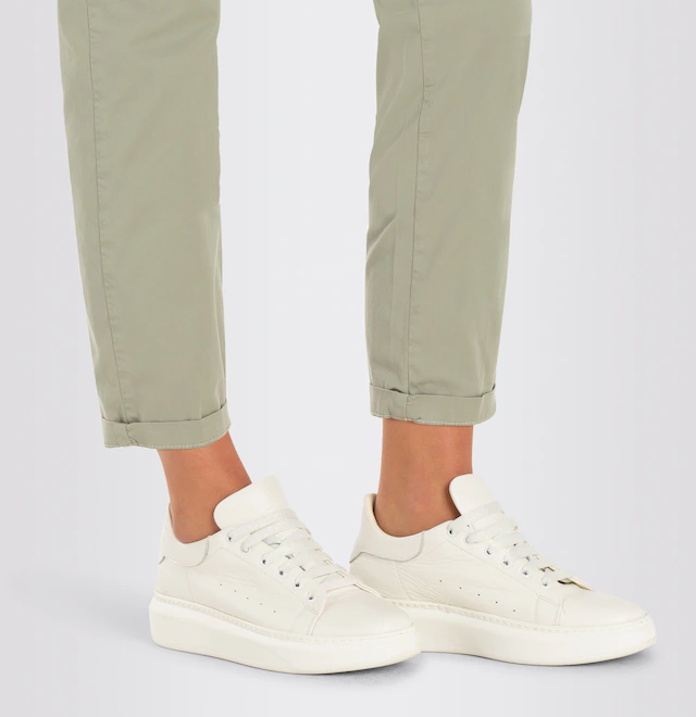 MAC Chinohose »CHINO turn up« mit dezentem Glanz, elegant und sportiv zugleich