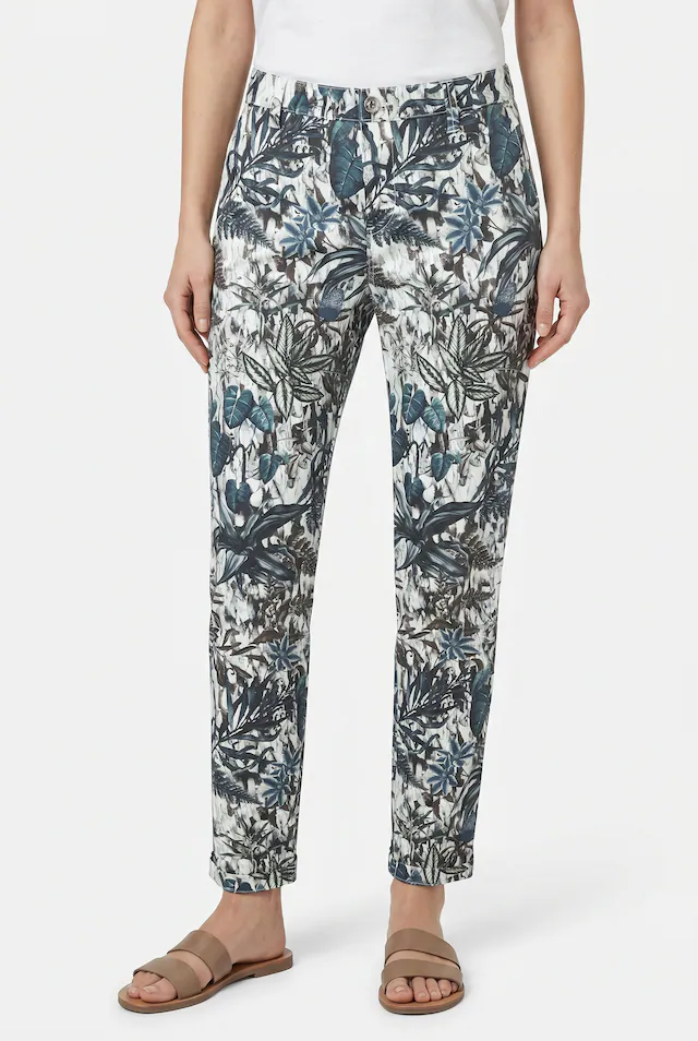 MAC Chinohose »CHINO turn up« mit dezentem Glanz, elegant und sportiv zugleich