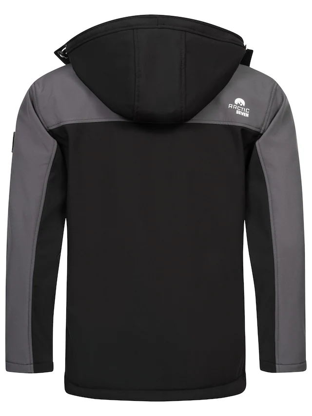 Arctic Seven Softshelljacke »ASSurvivo« Outdoorjacke mit abnehmbarer Kapuze