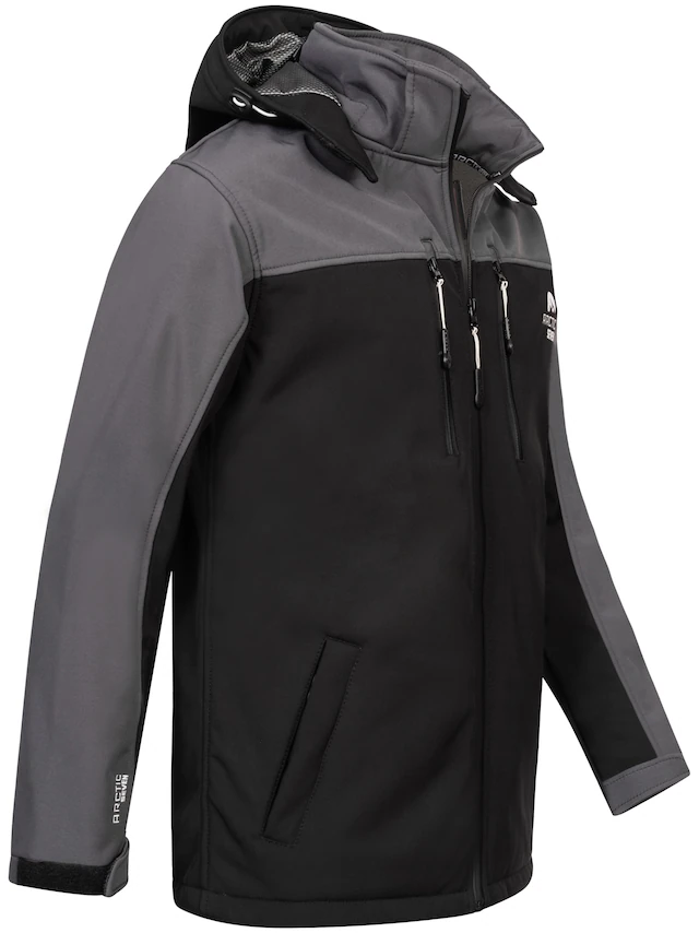 Arctic Seven Softshelljacke »ASSurvivo« Outdoorjacke mit abnehmbarer Kapuze