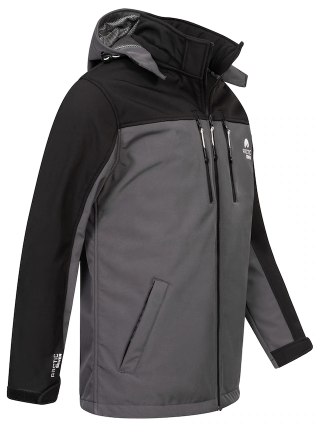 Arctic Seven Softshelljacke »ASSurvivo« Outdoorjacke mit abnehmbarer Kapuze