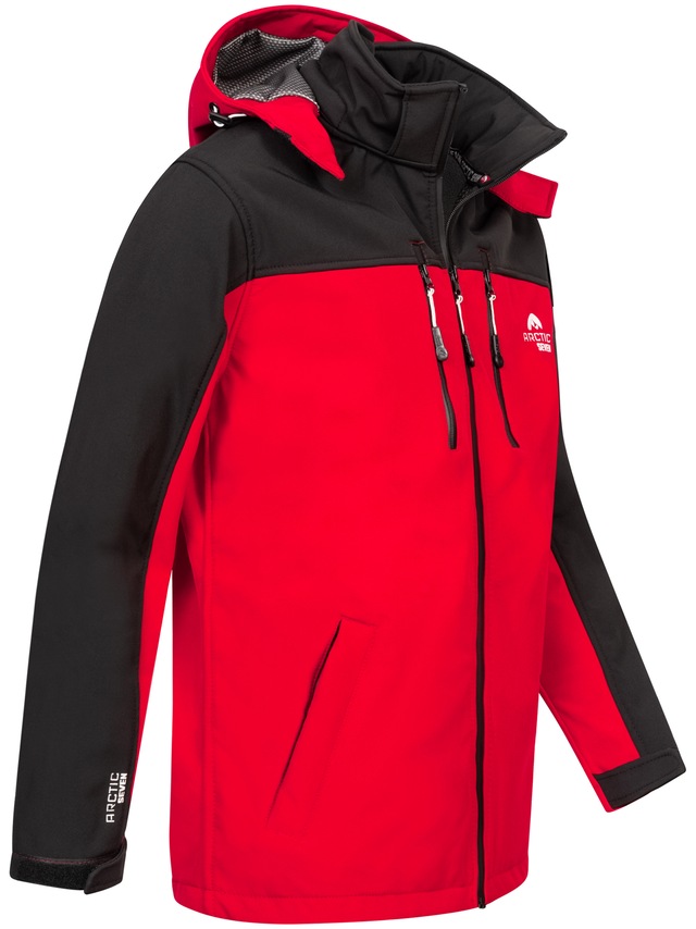 Arctic Seven Softshelljacke »ASSurvivo« Outdoorjacke mit abnehmbarer Kapuze