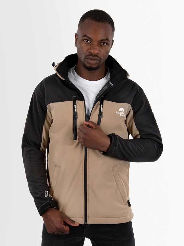 Arctic Seven Softshelljacke »ASSurvivo« Outdoorjacke mit abnehmbarer Kapuze