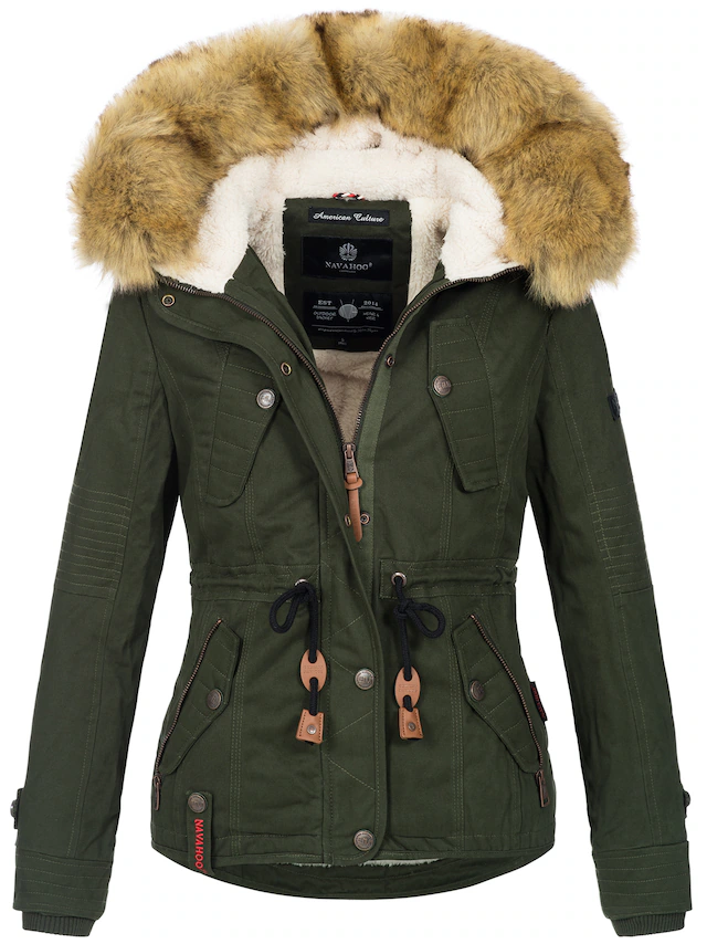 Navahoo Winterjacke »Pearl« mit warmem Teddyfell