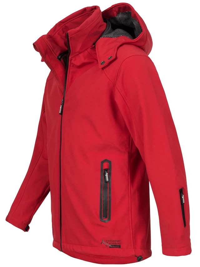 Alessandro Salvarini Softshelljacke »ASBasiri« mit abnehmbarer Kapuze