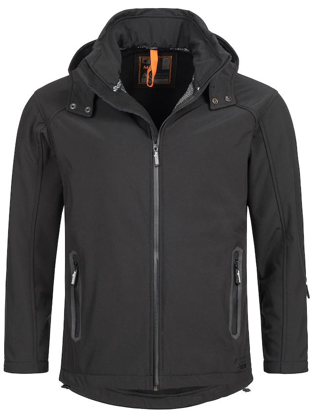 Alessandro Salvarini Softshelljacke »ASBasiri« mit abnehmbarer Kapuze