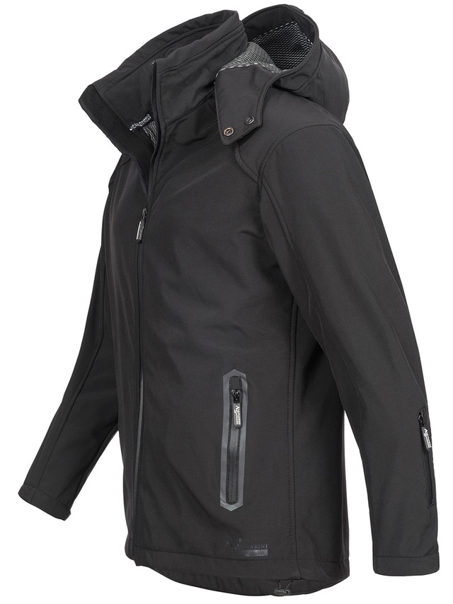 Alessandro Salvarini Softshelljacke »ASBasiri« mit abnehmbarer Kapuze