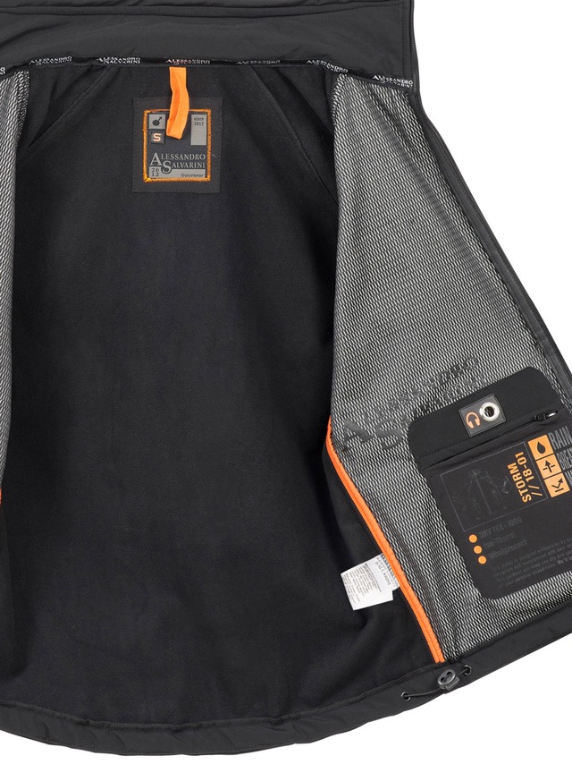 Alessandro Salvarini Softshelljacke »ASBasiri« mit abnehmbarer Kapuze