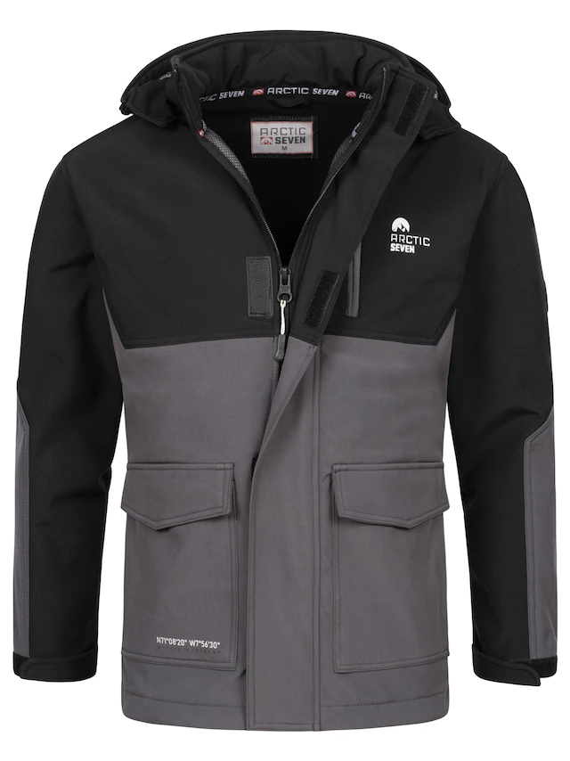 Arctic Seven Softshelljacke »ASRenaldoo« sportliche Funktionsjacke