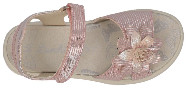 Lurchi Sandale »Flora« Sandalette mit Blumenverzierung, Größenschablone zum Download