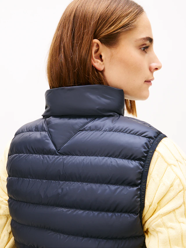 Tommy Hilfiger Steppweste »LW PADDED GLOBAL STRIPE VEST« Global Serie TH WOMEN, abnehmbare Kapuze, Übergangsweste