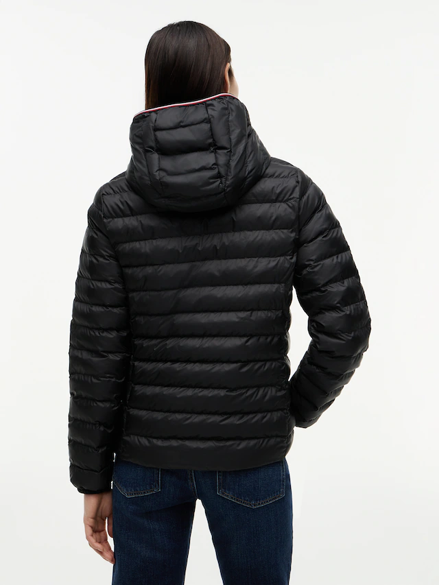 Tommy Hilfiger Steppjacke »LW PADDED GLOBAL STRIPE JACKET« Global Serie TH WOMEN, mit Kapuze sportive Kapuze mit Global Stripe