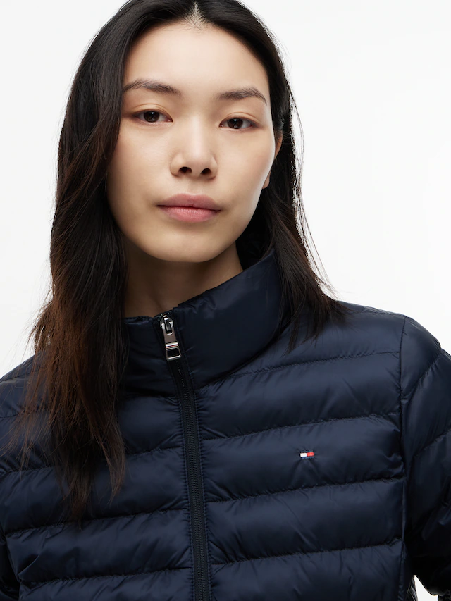 Tommy Hilfiger Steppjacke »LW PADDED GLOBAL STRIPE JACKET« Global Serie TH WOMEN, mit Kapuze sportive Kapuze mit Global Stripe