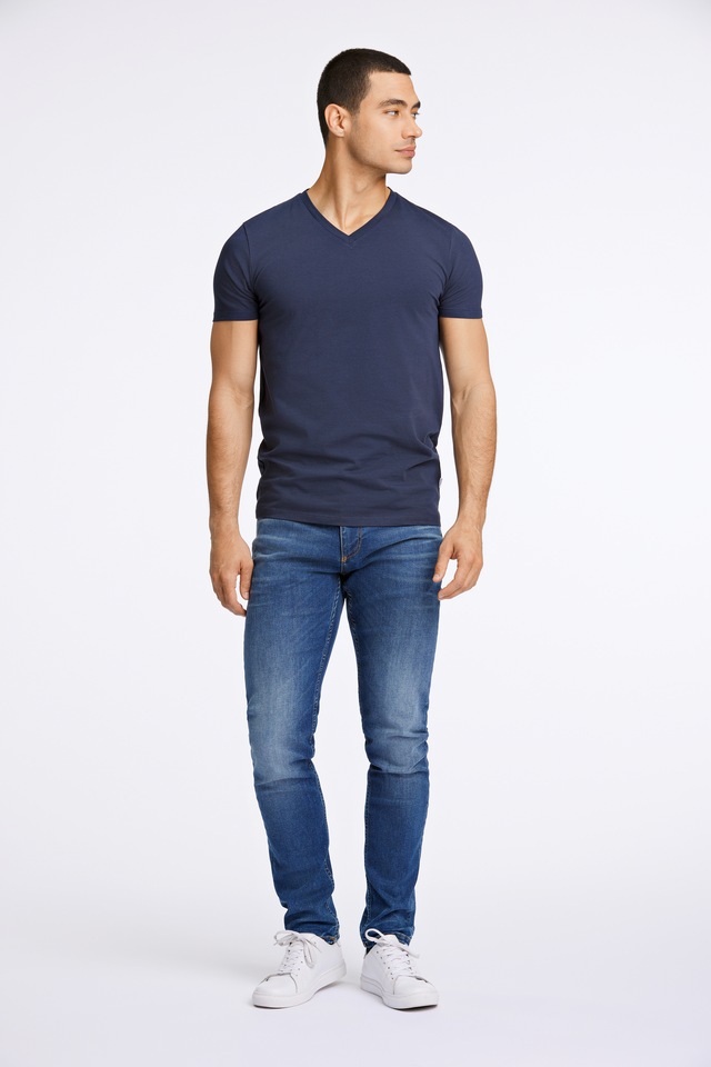 LINDBERGH T-Shirt mit V-Ausschnitt