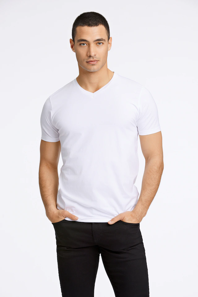 LINDBERGH T-Shirt mit V-Ausschnitt