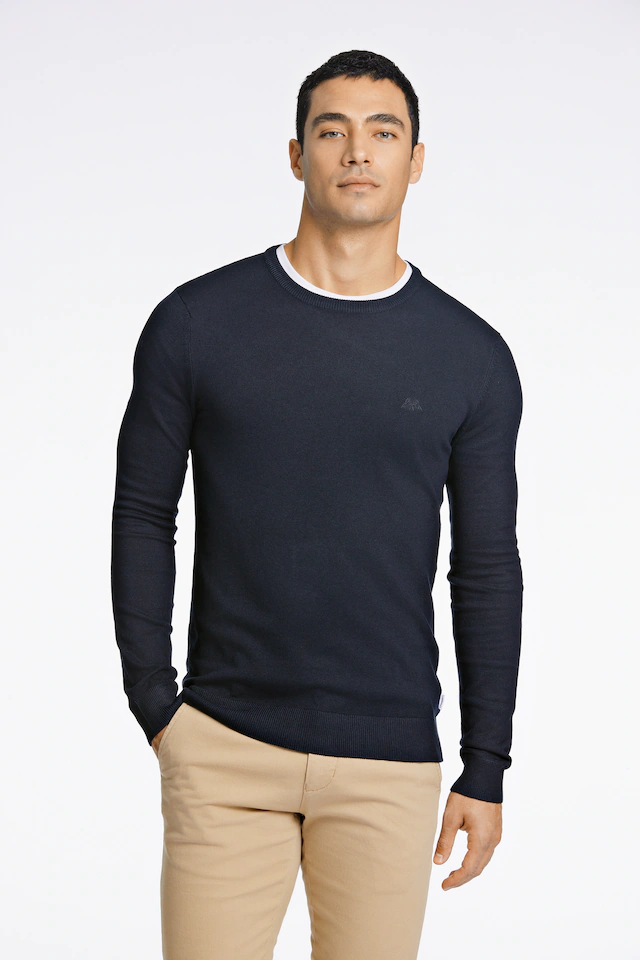 LINDBERGH Strickpullover mit Logo-Stickerei