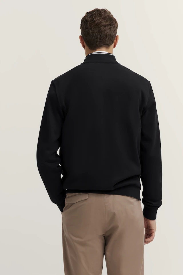 bugatti Sweatjacke »Basic Essential« Modern Fit in Stepp-Optik