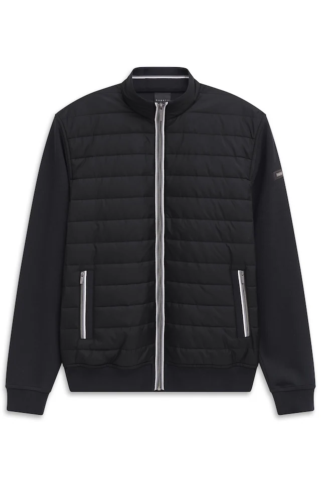 bugatti Sweatjacke »Basic Essential« Modern Fit in Stepp-Optik