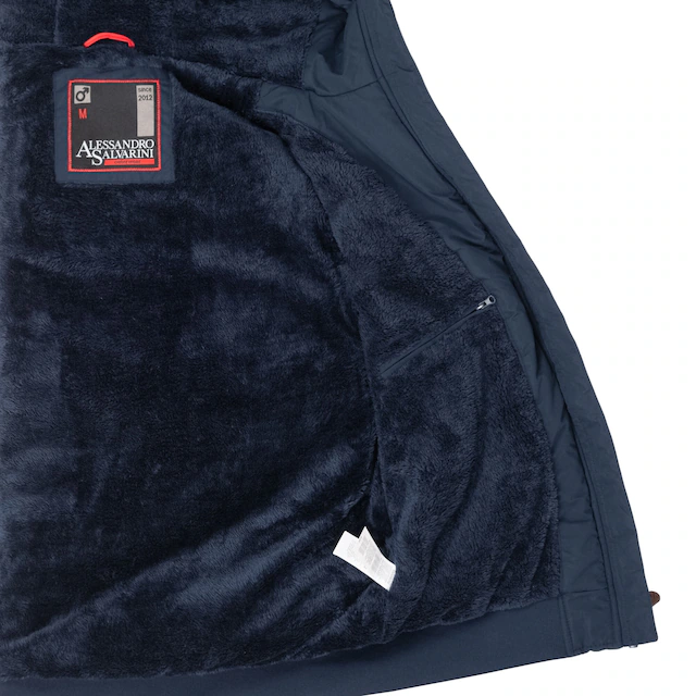 Alessandro Salvarini Winterjacke »ASWeighty« mit weichem Teddyfell innen