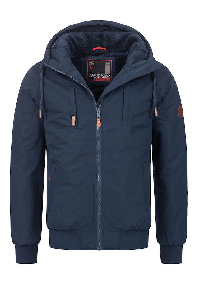 Alessandro Salvarini Winterjacke »ASWeighty« mit weichem Teddyfell innen