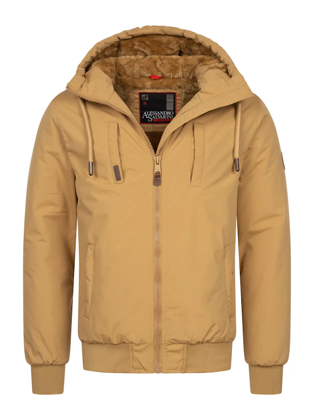 Alessandro Salvarini Winterjacke »ASWeighty« mit weichem Teddyfell innen