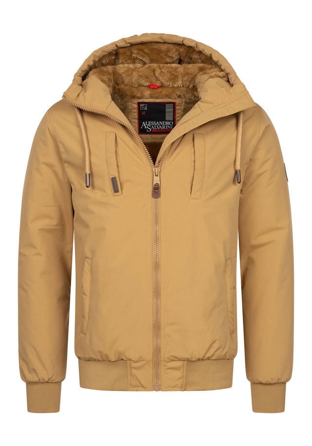 Alessandro Salvarini Winterjacke »ASWeighty« mit weichem Teddyfell innen