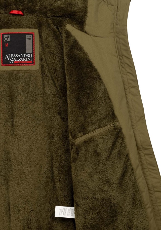 Alessandro Salvarini Winterjacke »ASWeighty« mit weichem Teddyfell innen