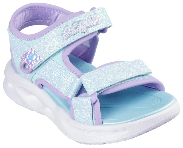 Skechers Sandale »SOLA GLOW SANDAL« Sommerschuh mit Klettverschluss, Größenschablone zum Download