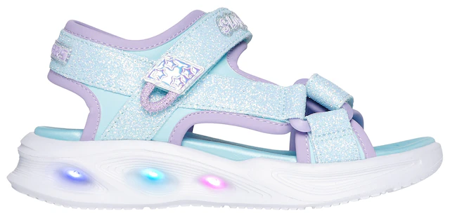 Skechers Sandale »SOLA GLOW SANDAL« Sommerschuh mit Klettverschluss, Größenschablone zum Download